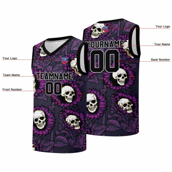 Individuelle Basketball-Jersey für Männer und Frauen. Gestickter und gedruckter Name, Nummer und Logo Schn?ppchen – Bild 3