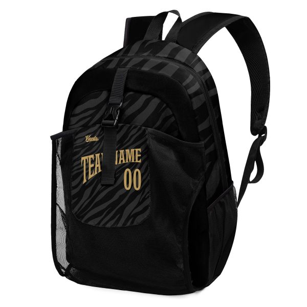 Anpassen Grau Gold Sport Rucksäcke Mit Personalisiert Namen, Zahlen und Logos Mode