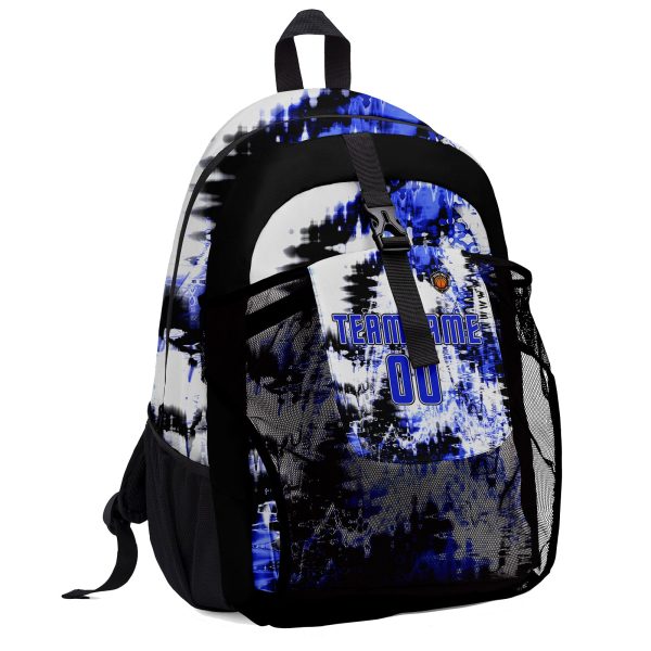 Anpassen Weiß Blau Sport Rucksäcke Mit Personalisiert Namen, Zahlen und Logos Verkauf – Bild 2