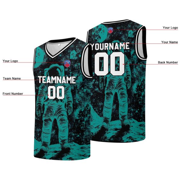 Individuelle Basketball-Jersey für Männer und Frauen. Gestickter und gedruckter Name, Nummer und Logo Online-Verkauf – Bild 3