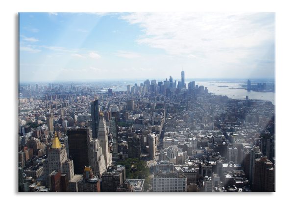 New York City Panorama, Glasbild Online