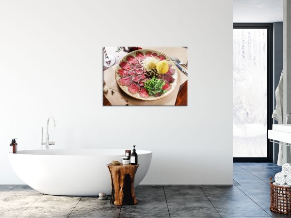 appetitliches Carpaccio, Glasbild Jetzt online – Bild 4