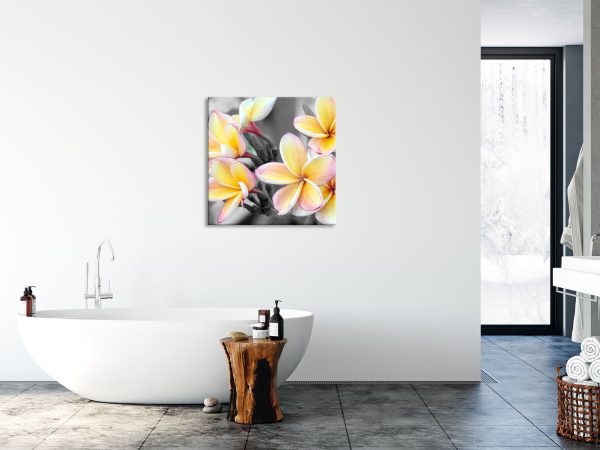 schöne Monoi Blüten, Glasbild Quadratisch Angebot – Bild 4