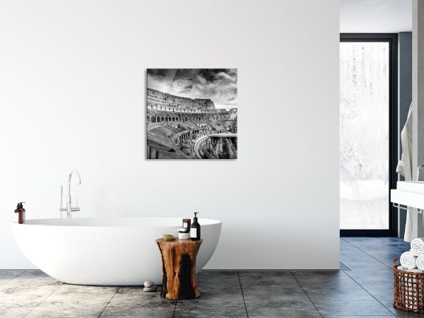Kolosseum in Rom, Glasbild Quadratisch Online-Verkauf – Bild 4