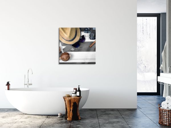Stillleben Kubazigarren, Glasbild Quadratisch Im Angebot – Bild 4