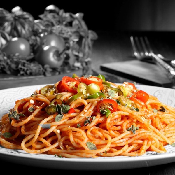 schmackhafte Spaghetti Italia, Glasbild Quadratisch Rabatt – Bild 5