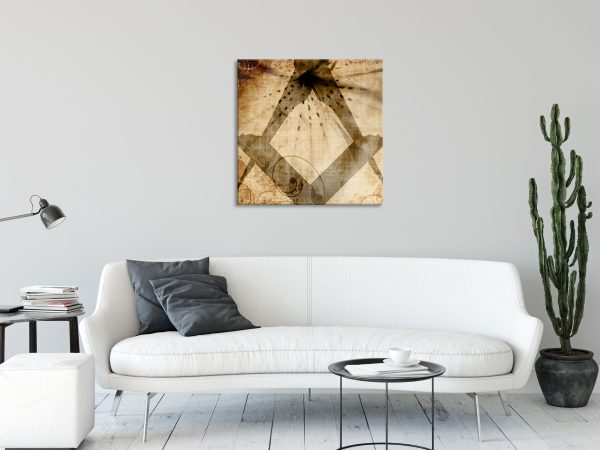 Freimauer Symbol, Glasbild Quadratisch Zu verkaufen – Bild 2