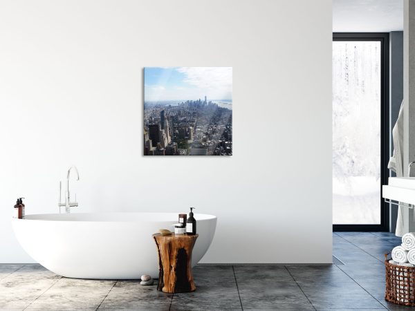 New York City Panorama, Glasbild Quadratisch Online – Bild 4