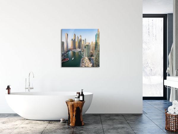 Dubai Metropole, Glasbild Quadratisch Rabatt – Bild 4