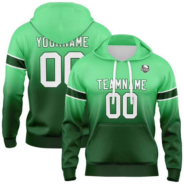 Benutzerdefinierter Verlauf Sweatshirt-Hoodie für Mann, Frau, Mädchen, Junge. Drucken Sie Ihr Logo, Ihren Namen und Ihre Nummer Schn?ppchen