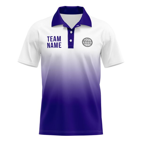 Benutzerdefinierte Lila Fußball Polo-Shirts Fügen Sie Ihr Einzigartiges hinzu Logo Name Nummer Rabatt – Bild 2