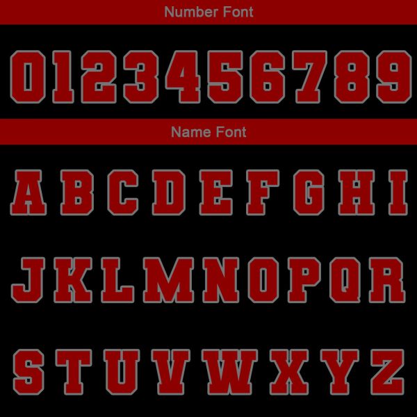 Benutzerdefiniert Schwarz Rot Grau Wasserdichte Varsity Jacken Personalisiert genäht Name Nummer Logo zu Letterman Jacken Schn?ppchen – Bild 5