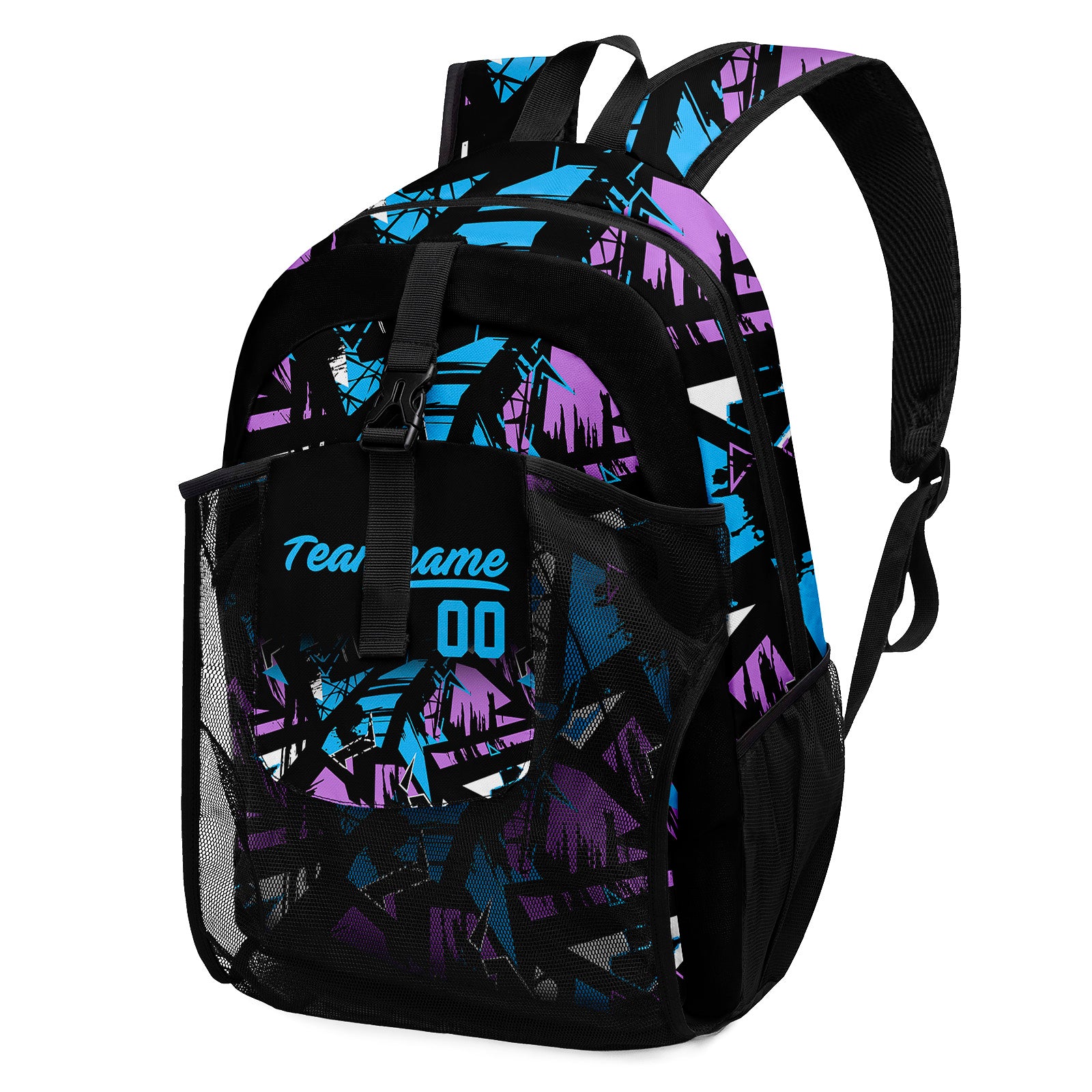Anpassen  Rosa Lila Hellblau Sport Rucksäcke Mit Personalisiert Namen, Zahlen und Logos Online