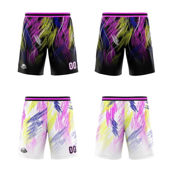 Benutzerdefinierte schwarz rosa Reversible Basketball Jersey Personalisierte Print Name Nummer Logo Angebot – Bild 2