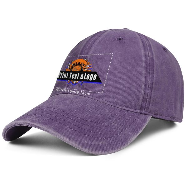 Personalisierte benutzerdefinierte Lila gewaschen Cowboy Trucker Hut mit Logo Mode Accessoire Schn?ppchen – Bild 2