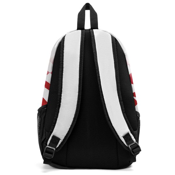 Anpassen  Rot Weiß Sport Rucksäcke Mit Personalisiert Namen, Zahlen und Logos Zu verkaufen – Bild 3