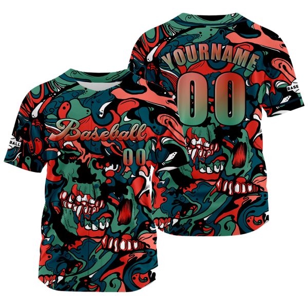 Benutzerdefiniert Rot Grün Baseball Uniformen Drucken für Jungs Mädchen und Kinder Machen Ihr Team Mehr Vielfältig Im Angebot