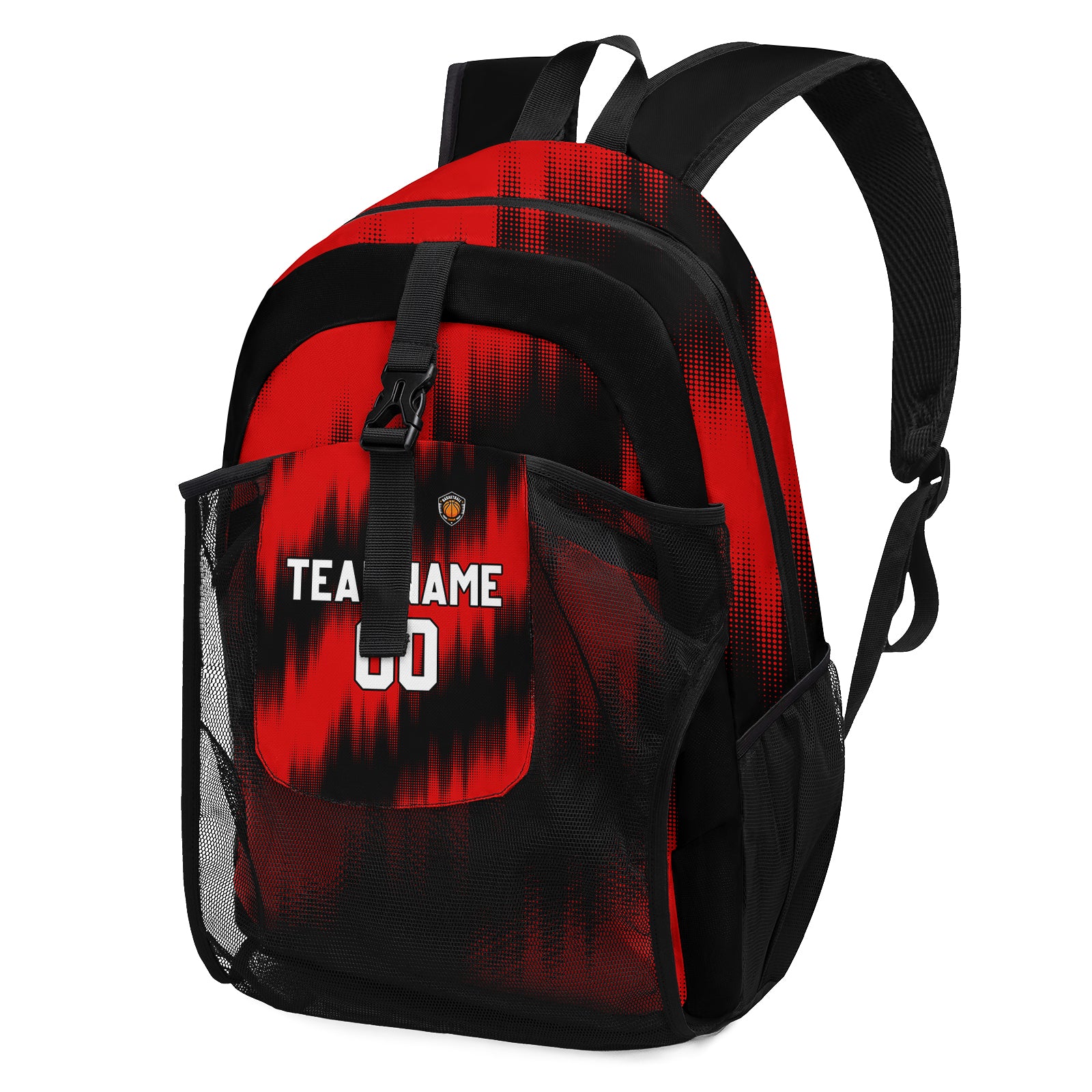 Anpassen Rot Weiß Sport Rucksäcke Mit Personalisiert Namen, Zahlen und Logos Schn?ppchen