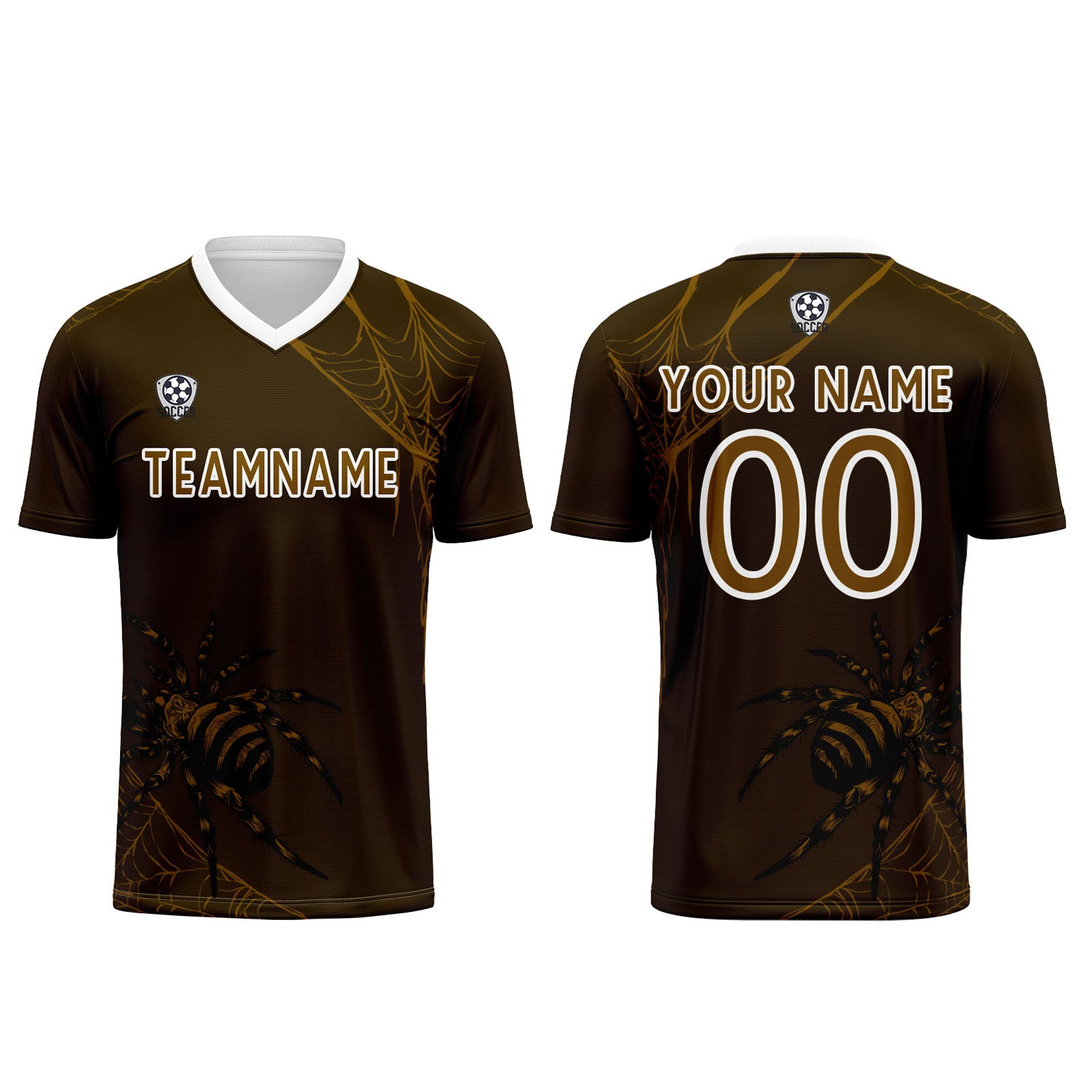 Benutzerdefinierte Dunkel Braun Trikots für Männer Frauen Personalisierte Fußball Uniformen für Erwachsene und Kind Jetzt online