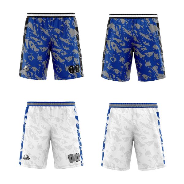 Benutzerdefinierte Blau Grau Reversible Basketball Jersey Personalisierte Print Name Nummer Logo Online-Verkauf – Bild 2