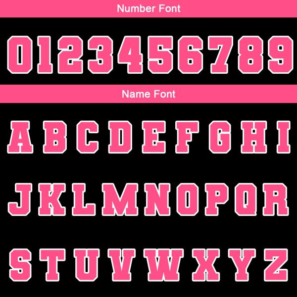 Benutzerdefiniert  Schwarz Rosa Weiß Wasserdichte Varsity Jacken Personalisiert genäht Name Nummer Logo zu Letterman Jacken Zu verkaufen – Bild 5