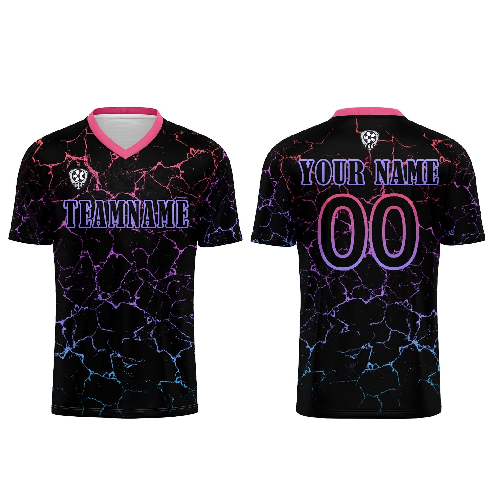 Benutzerdefinierte Schwarz Rose Rot Trikots für Männer Frauen Personalisierte Fußball Uniformen für Erwachsene und Kind Zu verkaufen