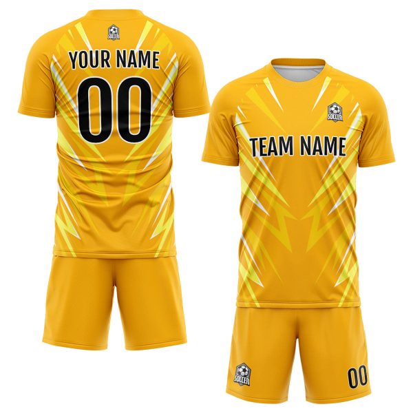 Benutzerdefinierte Orange Fußball Trikots für Männer Frauen Personalisierte Fußball Uniformen für Erwachsene und Kind Schn?ppchen – Bild 2