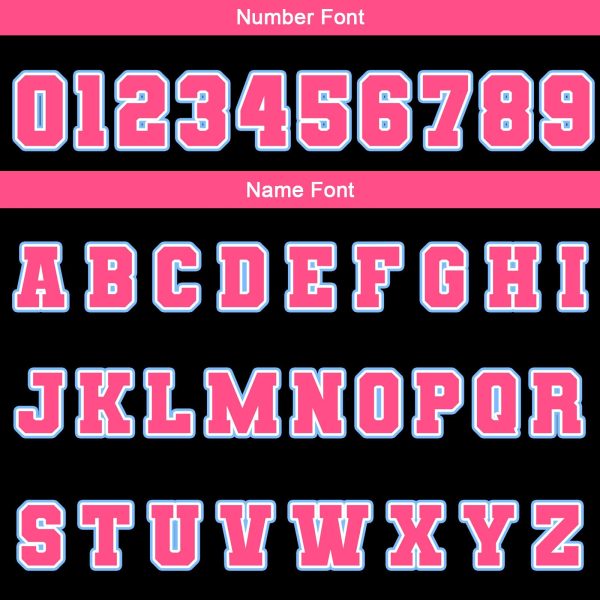 Benutzerdefiniert  Schwarz Rosa Hellblau Wasserdichte Varsity Jacken Personalisiert genäht Name Nummer Logo zu Letterman Jacken Zu verkaufen – Bild 5