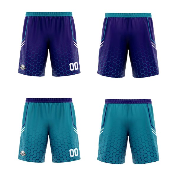 Benutzerdefinierte Lila Teal Reversible Basketball Jersey Personalisierte Print Name Nummer Logo Verkauf – Bild 2