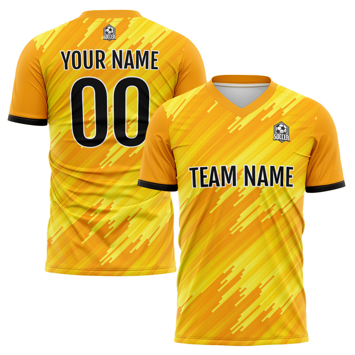 Benutzerdefinierte Orange Fußball Trikots für Männer Frauen Personalisierte Fußball Uniformen für Erwachsene und Kind Zu verkaufen