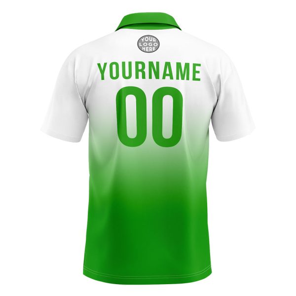 Benutzerdefinierte Grün Fußball Polo-Shirts Fügen Sie Ihr Einzigartiges hinzu Logo Name Nummer Online-Verkauf – Bild 3