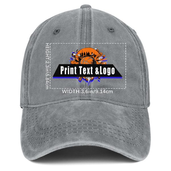 Personalisierte benutzerdefinierte Grau gewaschen Cowboy Trucker Hut mit Logo Mode Accessoire Online