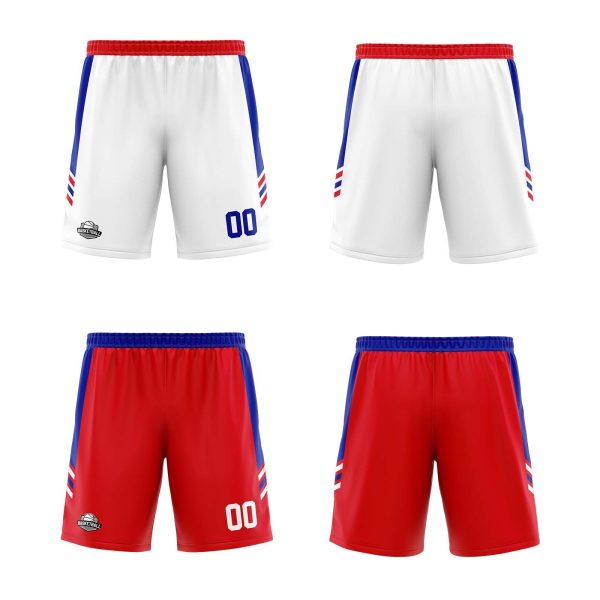 Benutzerdefinierte Royal Rot Reversible Basketball Jersey Personalisierte Print Name Nummer Logo Online-Schn?ppchen – Bild 2