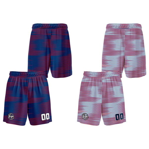 Benutzerdefinierte Blau Rot Reversible Basketball Jersey Personalisierte Print Name Nummer Logo Jetzt online – Bild 2