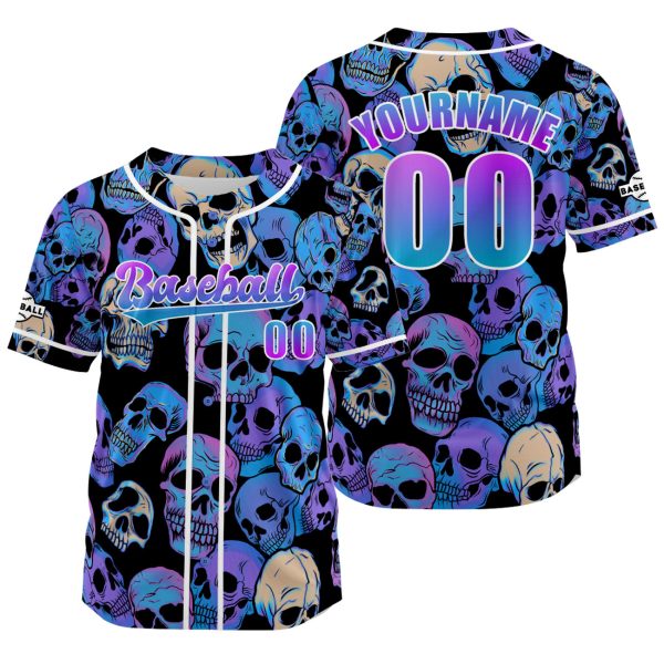 Benutzerdefiniert Blau Lila Baseball Uniformen Drucken für Jungs Mädchen und Kinder Machen Ihr Team Mehr Vielfältig Online-Schn?ppchen