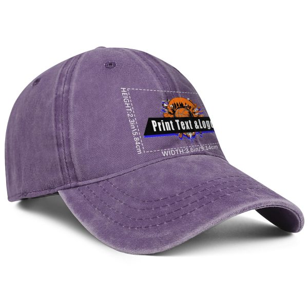 Personalisierte benutzerdefinierte Lila gewaschen Cowboy Trucker Hut mit Logo Mode Accessoire Schn?ppchen – Bild 3