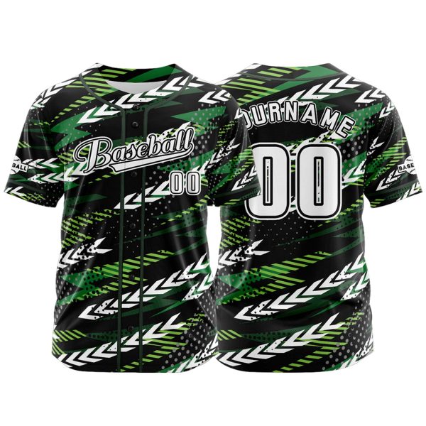 Benutzerdefiniert Schwarz Grün Baseball Uniformen Drucken für Jungs Mädchen und Kinder Machen Ihr Team Mehr Vielfältig Im Angebot