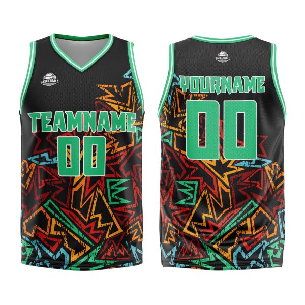 Benutzerdefinierter Grün Basketball Jersey Uniform Anzug gedruckt Ihr Logo Name Nummer Jetzt online