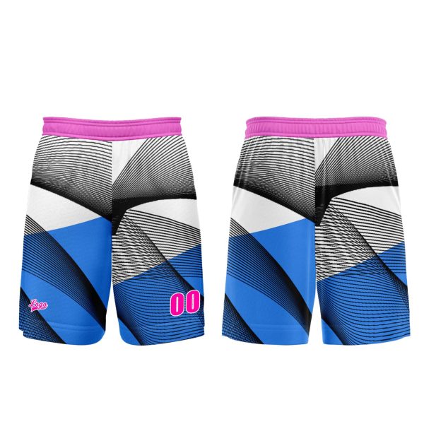 Benutzerdefinierter Blau Rosa Basketball Jersey Uniform Anzug gedruckt Ihr Logo Name Nummer Online – Bild 3