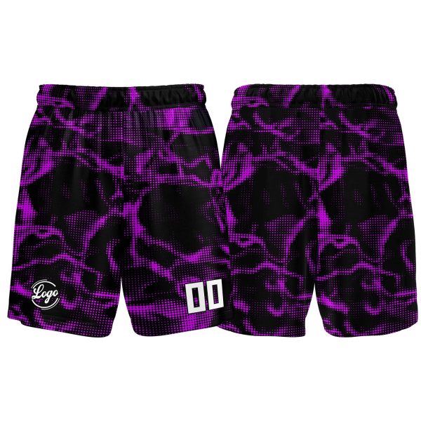 Benutzerdefinierter Schwarz Lila Basketball Jersey Uniform Anzug gedruckt Ihr Logo Name Nummer Im Angebot – Bild 2