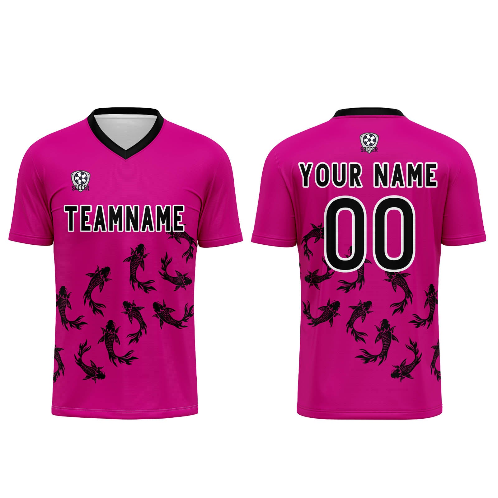 Benutzerdefinierte Rose Lila Trikots für Männer Frauen Personalisierte Fußball Uniformen für Erwachsene und Kind Online-Verkauf