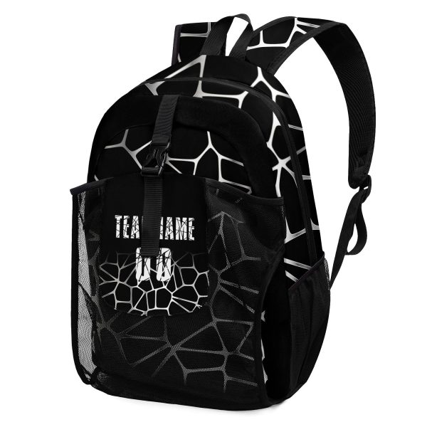Anpassen Schwarz Sport Rucksäcke Mit Personalisiert Namen, Zahlen und Logos Online