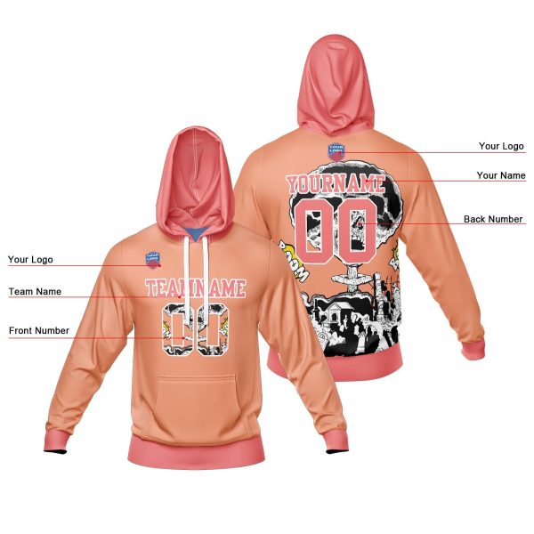 Benutzerdefinierter Sweatshirt-Hoodie für Mann, Frau, Mädchen, Junge. Drucken Sie Ihr Logo, Ihren Namen und Ihre Nummer Rabatt – Bild 2